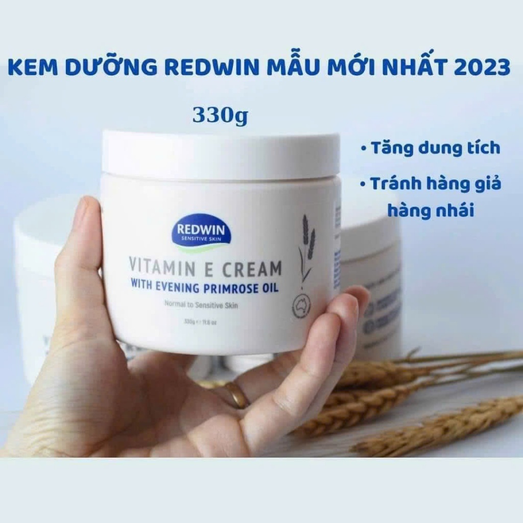 Ảnh Kem dưỡng ẩm Vitamin E Redwin Úc mẫu mới 330g giúp dưỡng sáng và cấp ẩm cho làn ra. 1