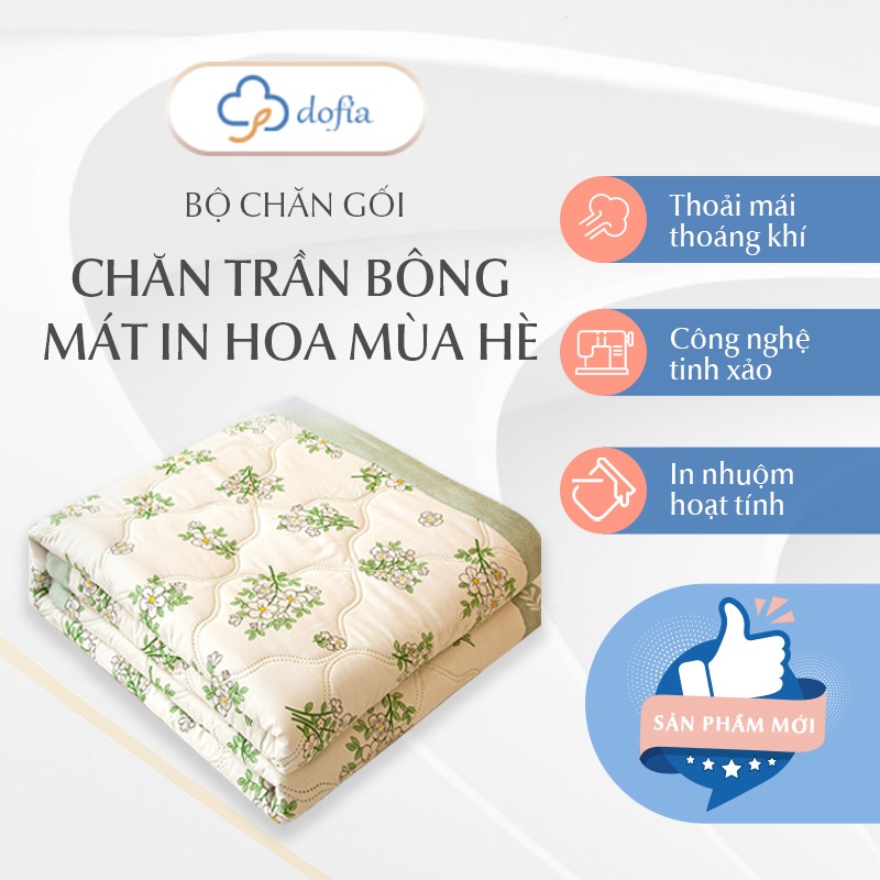Ảnh Chăn hè chần bông Dofia thoáng mát dành cho mùa hè nóng nực chất liệu cao cấp mềm mịn 2