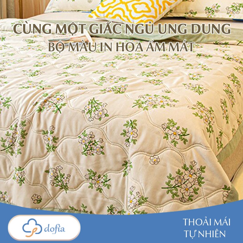 Ảnh Chăn hè chần bông Dofia thoáng mát dành cho mùa hè nóng nực chất liệu cao cấp mềm mịn 4