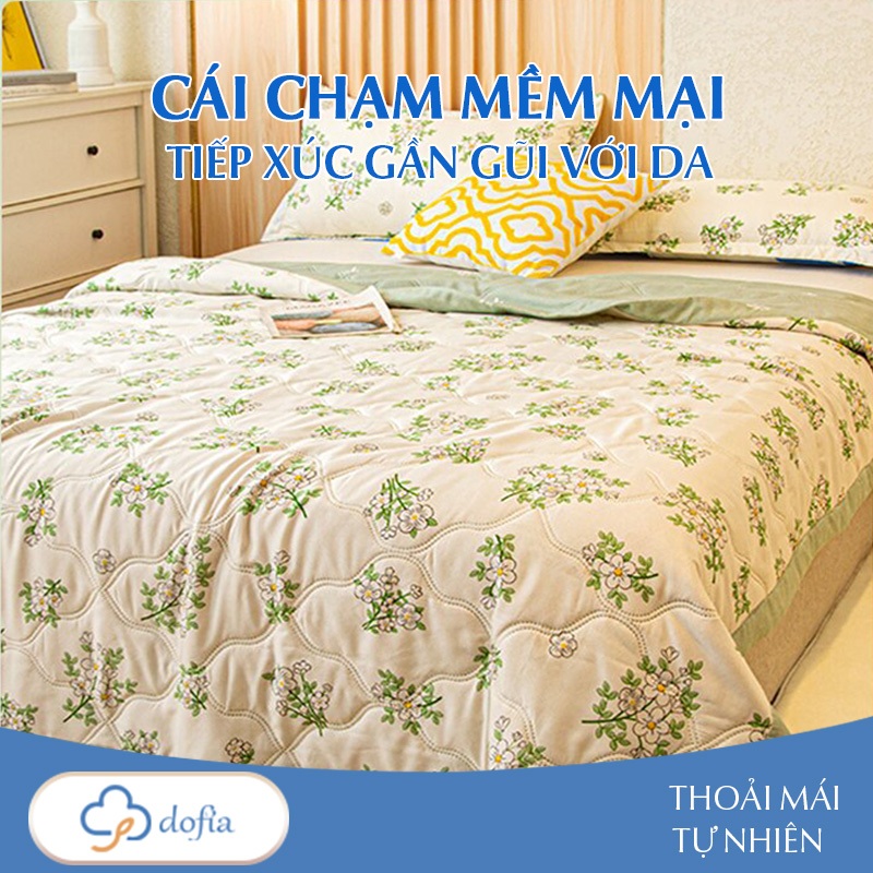 Ảnh Chăn hè chần bông Dofia thoáng mát dành cho mùa hè nóng nực chất liệu cao cấp mềm mịn 3