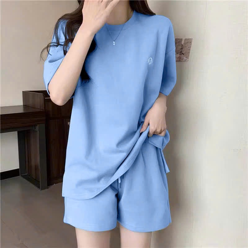 Ảnh SET Bộ Quần Áo Nữ Thêu Hình Động Vật NAD Unisex - Đồ Bộ Thể Thao Nữ Chất Cotton Mặc Đi Chơi Du Lịch Ullzang 4