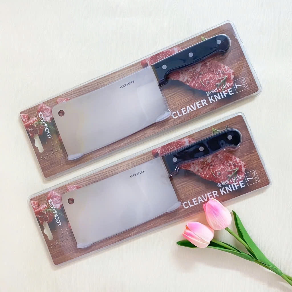 Dao Làm Bếp LocknLock Santoku 6.5icnh CKK921, Dao Chắt Xương CKK920 - K-MALL