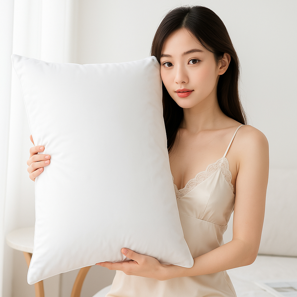 Ảnh Gối Nằm Ngủ Thấp 8 Cm Latalia Lasante Thoáng Khí, Êm Ái 45x65 Cm 1
