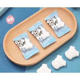Túi 50 Khăn Giấy Nén hình Bò Du Lịch Hàn Quốc, Dạng Viên Kẹo Gọn Nhẹ Siêu Tiện Lợi Dùng 1 Lần Libi House