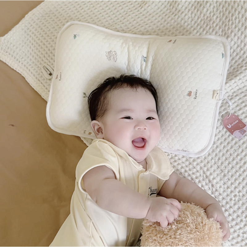 Gối Unbee Chống Bẹp Đầu Cho Bé Sơ Sinh -  Gối Lõm Cho Bé Sơ Sinh Hình Chữ Nhật 38x25