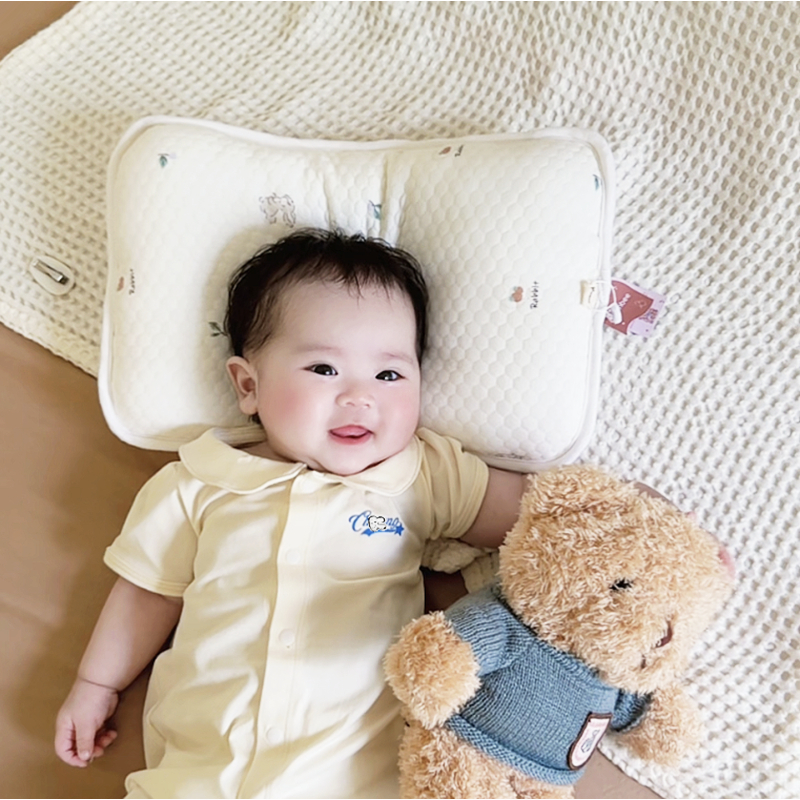 Gối Unbee Chống Bẹp Đầu Cho Bé Sơ Sinh -  Gối Lõm Cho Bé Sơ Sinh Hình Chữ Nhật 38x25