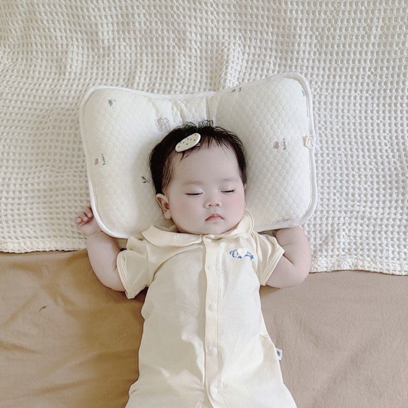 Gối Unbee Chống Bẹp Đầu Cho Bé Sơ Sinh -  Gối Lõm Cho Bé Sơ Sinh Hình Chữ Nhật 38x25
