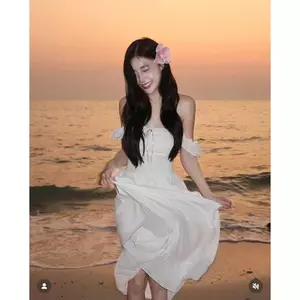 🐚⋆❀ Đầm bẹt vai nơ ngực bo chun maxi trắng - SP021685🔥𝐇𝐨𝐚̉ 𝐓𝐨̂́𝐜🔥 𝐌𝐄𝐎𝐈𝐍𝐃𝐀𝐇𝐎𝐔𝐒𝐄