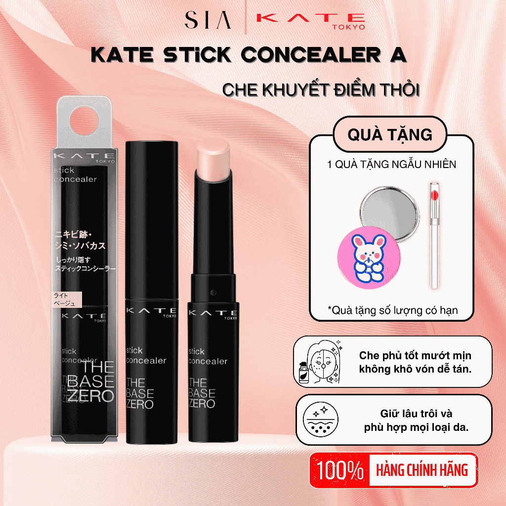 Cây che khuyết điểm Kanebo Kate Stick Concealer che khuyết điểm mụn quầng thâm nám vùng da đỏ