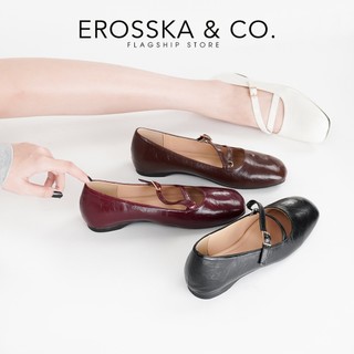 EROSSKA - Giày búp bê nữ kiểu giày ballet core đế độn cao 2cm thời trang năng động - EL071