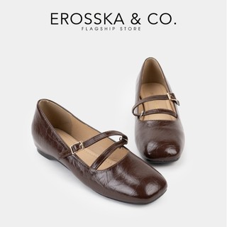 EROSSKA - Giày búp bê nữ kiểu giày ballet core đế độn cao 2cm thời trang năng động - EL071