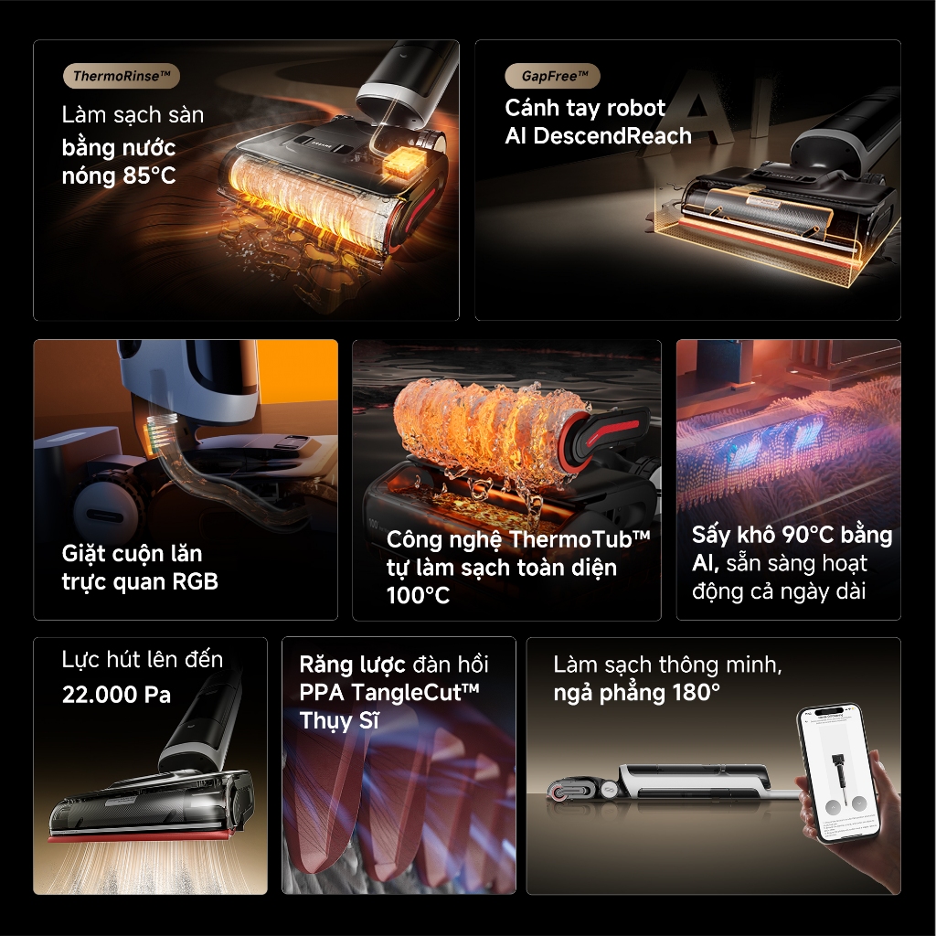 Ảnh Máy hút bụi lau sàn khô & ướt H15 Pro Heat - Bản Quốc Tế - Bảo Hành 24 Tháng 3