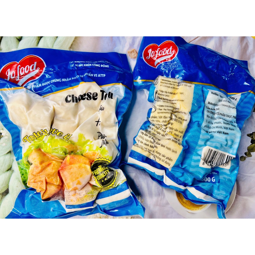 500G ĐẬU HŨ HẢI SẢN PHÔ MAI JOFOOD