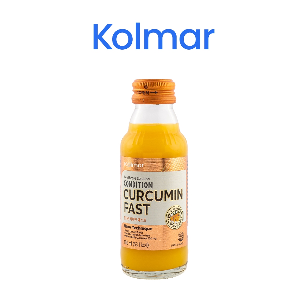 Nước Uống Tinh Chất Nghệ Nano CONDITION CURCUMIN FAST Giúp Bảo Vệ Niêm Mạc Dạ Dày - TPBVSK (Hộp 10 Chai x 100ml)