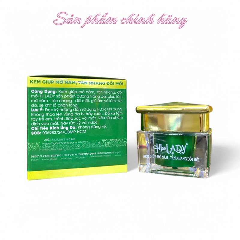 Kem Hilady Giúp Mờ Nám Tàn Nhang Đồi Mồi 10gram Chính hãng
