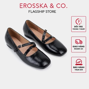 EROSSKA - Giày búp bê nữ kiểu giày ballet core đế độn cao 2cm thời trang năng động - EL071