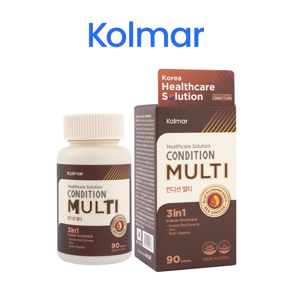 Viên Uống Bổ Sung Vitamin Chứa Hồng Sâm CONDITION MULTI - Hộp 90 viên - Thực Phẩm Bảo Vệ Sức Khoẻ