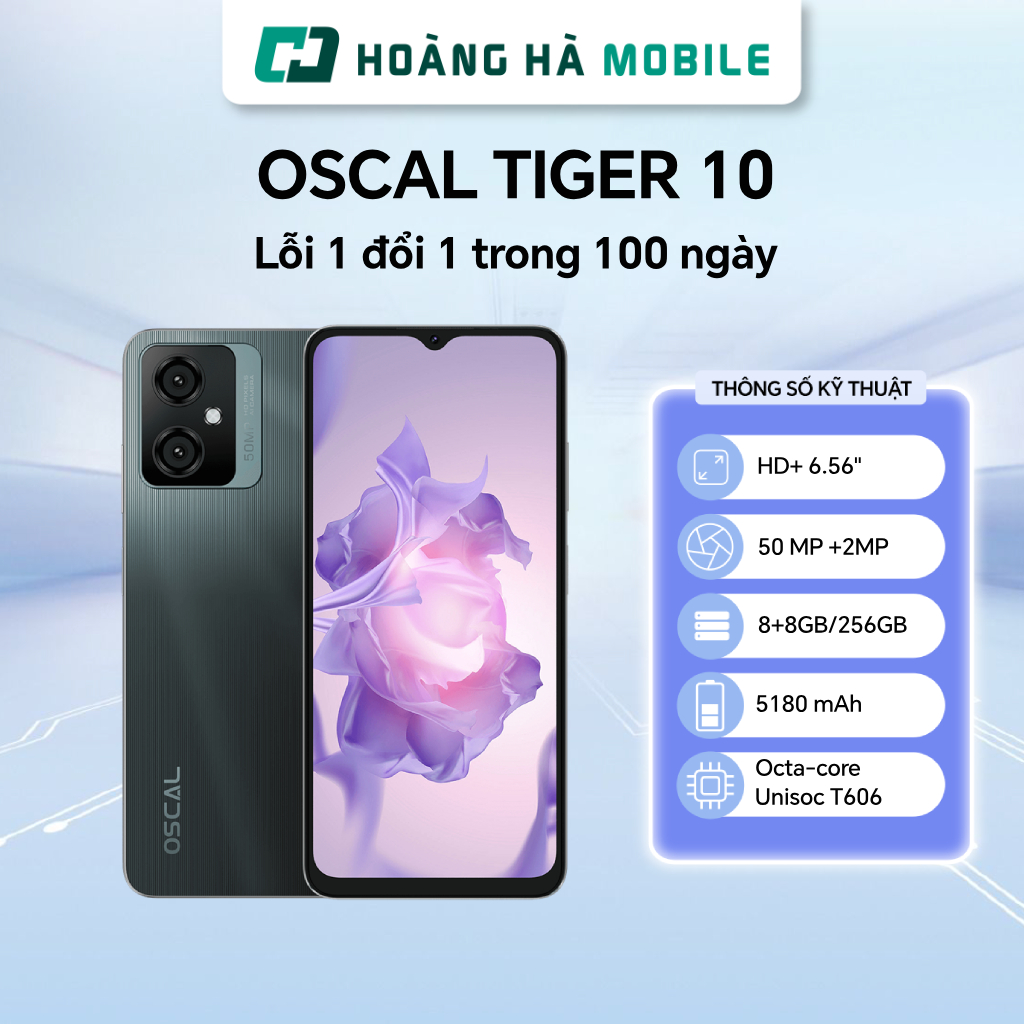 Điện thoại di động OSCAL TIGER 10 (8+8GB/256GB) - Chính hãng (Nguyên ...