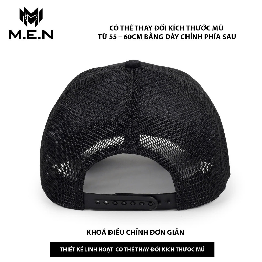 Nón lưỡi trai classic hiện đại chữ M.E.N có 6 miếng ghép đường may chỉ chắc chắn [RẺ TRONG THÁNG]