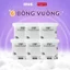 Bông tẩy trang Miju - Dập viền - 100% cotton - Không xơ bông