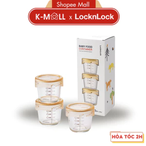 Hộp đựng thức ăn cho bé LocknLock 280ml LLG542 LLG542S3 , Chịu nhiệt tốt có vạch chia ml - K-MALL