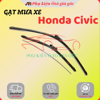 Gạt mưa xe Honda Civic 2006 - 2023 gạt mềm không xương (1 ĐÔI)