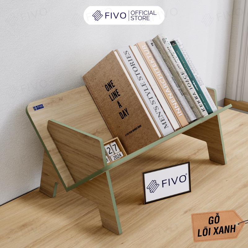 Ảnh Kệ Sách Gỗ Để Bàn Làm Việc FB29 FIVO, Lắp Ráp Dễ Dàng Không Cần Phụ Kiện, Thiết Kế Hình Chữ V Tiết Kiệm Không Gian 1