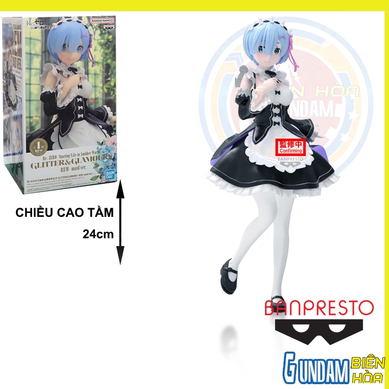 Banpresto, Figura de Acción Rem Re:Zero Starting Life In Another World, Maid Style Ver., Celestial VIVI 13 cm, Multicolor BP88239