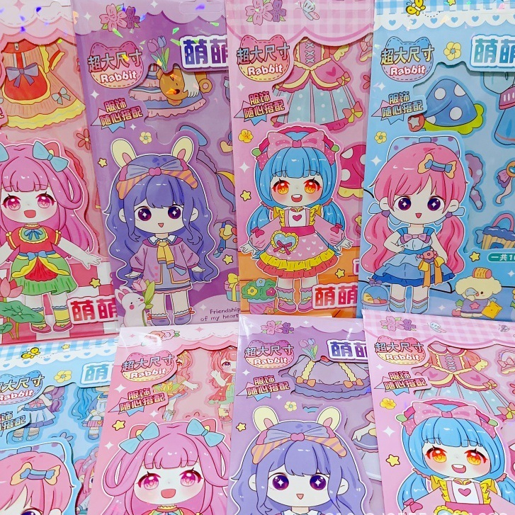 Sticker Công Chúa Thay Trang Phục Hình Dán Thời Trang Thay Đồ Hình Công ...