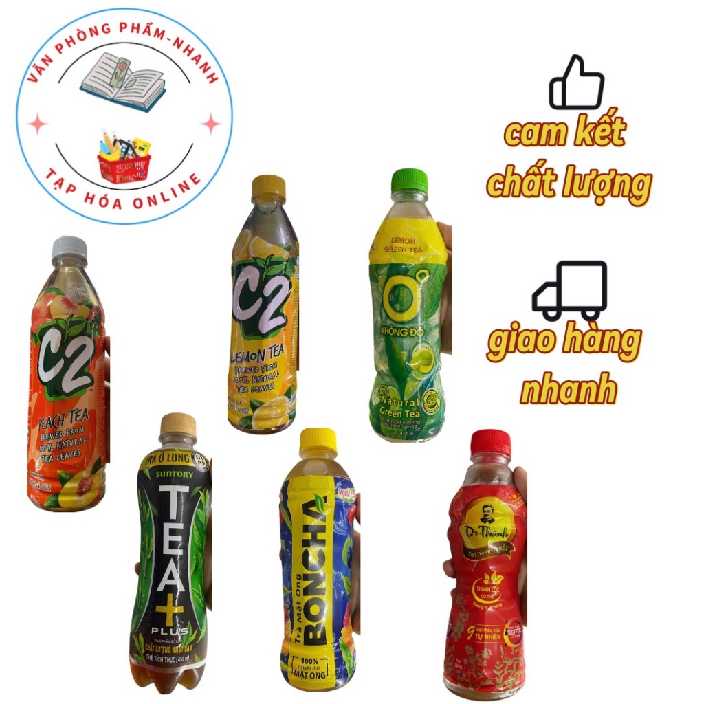 combo 2 chai nước uống trà xanh 0 độ, C2, olong, Boncha | Shopee Việt Nam