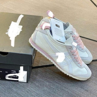 Giày thể thao nữ bigsize mùa hè Onit_suka màu trắng hồng dễ thương êm nhẹ đế bệt , sneaker thời trang cao cấp