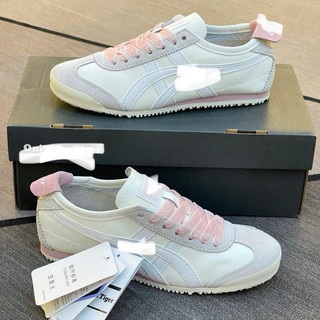 Giày thể thao nữ bigsize mùa hè Onit_suka màu trắng hồng dễ thương êm nhẹ đế bệt , sneaker thời trang cao cấp