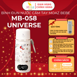 Bình đun nước pha sữa cầm tay Moaz BéBé MB058 Universe, dung tích 500ml có đun sôi, nhỏ gọn tiện lợi