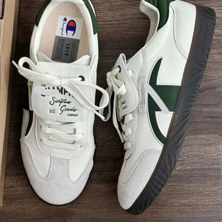 Giày thể thao bigsize nam nữ cổ thấp mùa hè Champion màu xanh lá êm nhẹ đế cao su , sneaker thời trang nam nữ cao cấp