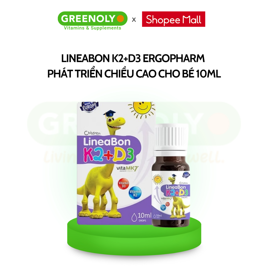 Ảnh LineaBon Vitamin D3 K2 Vitamin Phát Triển Tăng Chiều Cao Cho Bé 10ml 1