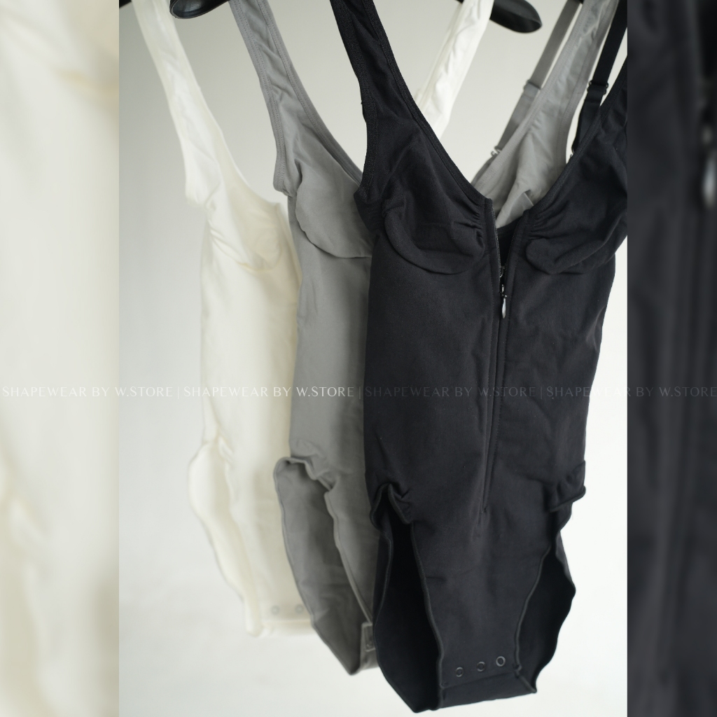 Ảnh Zip Shapewear Bodysuit - Bodysuit Shapewear WSTORE Tạo Shape Fit Cơ Thể, Bodysuit Định Hình Dây Kéo 1