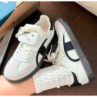 Giày thể thao thời trang nữ Champion màu trắng đen cao cấp , sneaker bigsize nam nữ