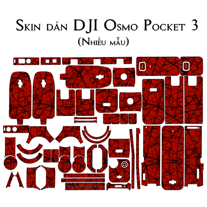 Skin dán DJI Osmo Pocket 3 (nhiều mẫu) | Miếng dán Film 3M vân nổi bảo vệ chống xước cho Gimbal