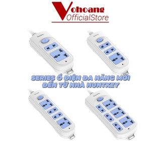 Ổ Cắm Điện Đa Năng Huntkey HK-A42 Chống Cháy 4 Lỗ Dây Dài 3M