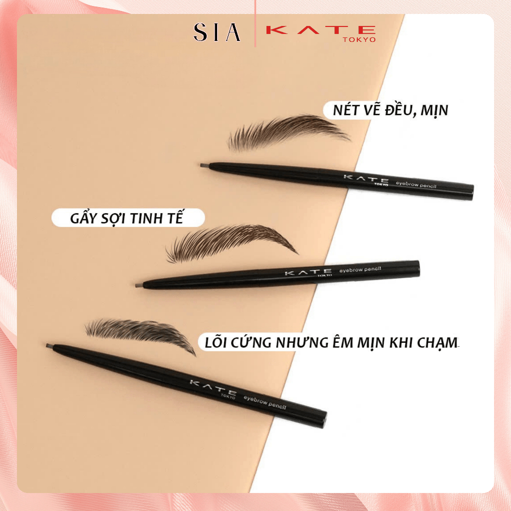 Chì kẻ lông mày Kate Eyebrow Pencil Z kết cấu mềm mịn dễ tán đều giúp mày đẹp tự nhiên - TiemDepSia