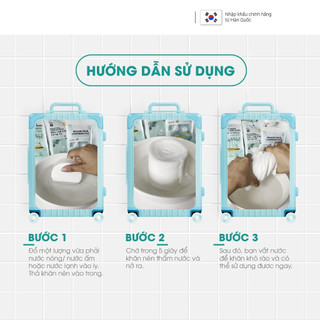 Khăn Tắm Nén Du Lịch Dã Ngoại Cao Cấp Bằng 100% Cotton Tiện Lợi Có Thể Tái Sử Dụng Libi House
