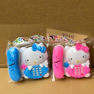 Đồ chơi điện thoại bàn hello kitty phát nhạc chạy pin cho bé(kèm pin)
