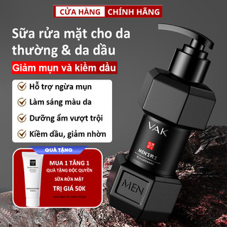 Sữa Rửa Mặt Nam Da Dầu Hỗ Trợ Ngừa Mụn - Trắng Da Sạch Mụn Kiểm Soát Dầu Làm Sạch Sâu Và Dưỡng Ẩm 150ml