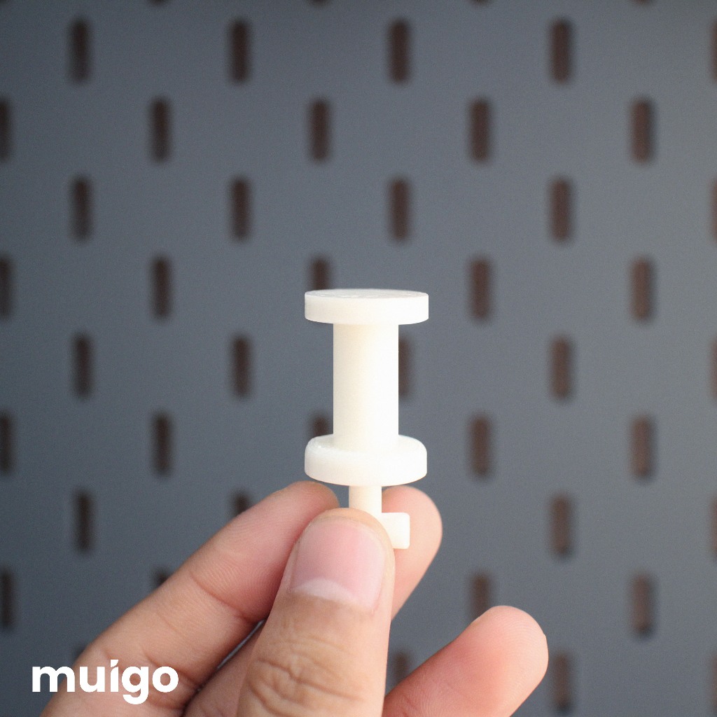 Bộ 2 móc tròn cho bảng Pegboard Lỗ Dọc | Phụ Kiện Pegboard Đa Năng