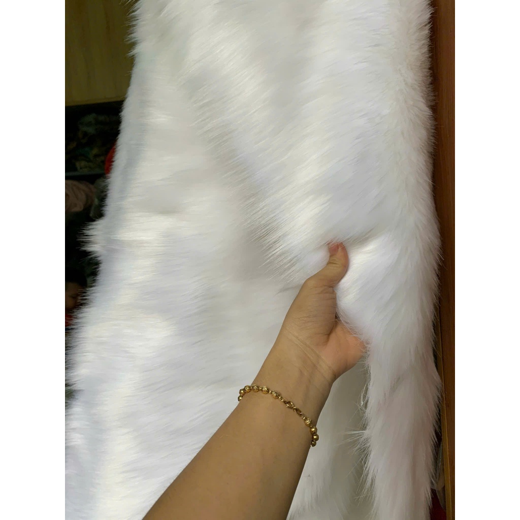 Thảm lông trải bàn trang điểm - Thảm lông trải tủ điện thoại - Thảm lông may quần áo cosplay - Thảm lông làm lân