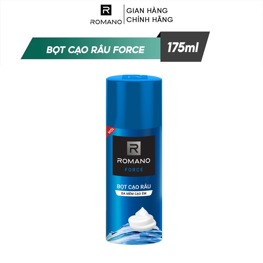 Bọt cạo râu cao cấp cho nam Romano 175ml Classic / Force - Live