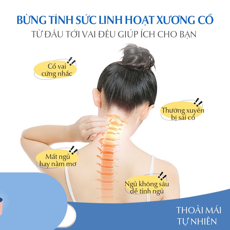 Ảnh Combo 2 Gối kê cổ Dofia chữ U cao su non vải sợi spandex cho êm ái và thoáng mát - Hàng chính hãng 3