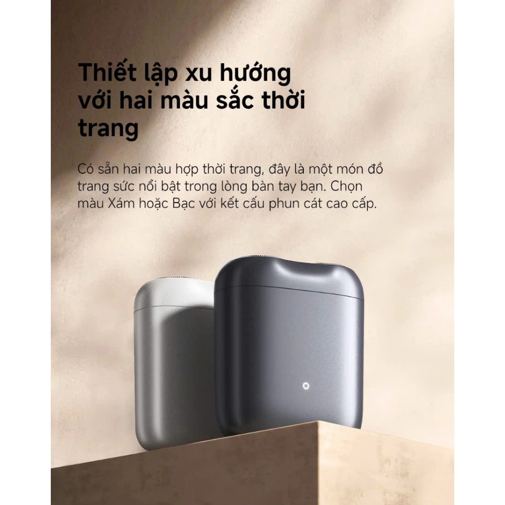 Ảnh Máy cạo râu điện Xiaomi Electric Shaver S200 Xám/Bạc BHR9529GL/ BHR9523GL - Thời gian sử dụng lên đến 60 phút 4