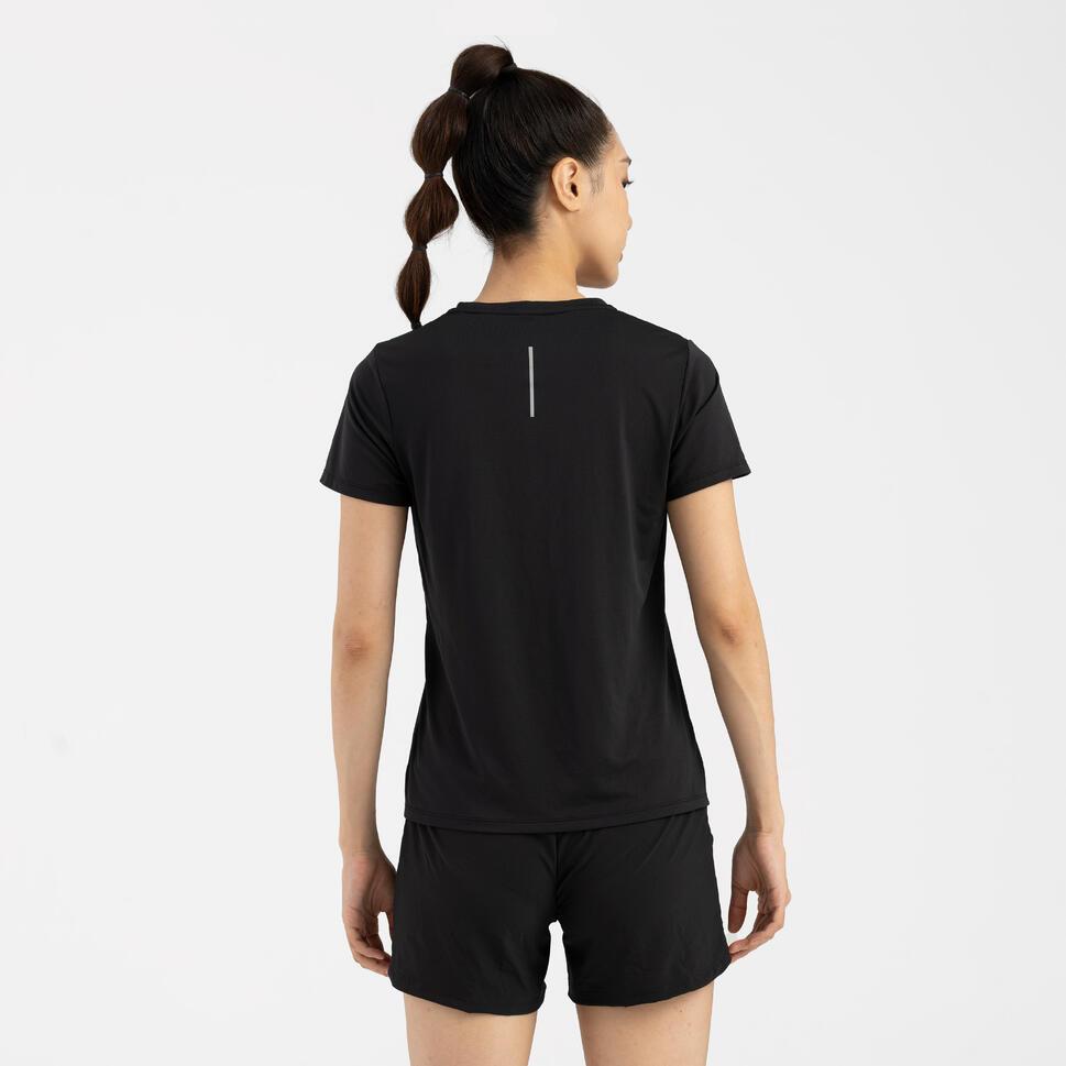 Ảnh Áo thun chạy bộ nữ kiprun 100 đen Decathlon KALENJI mã 8817407 3