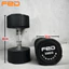 Tạ Tay FED Cao Cấp Chất Liệu Gang Bọc Cao Su, Tạ Tập Gym Tại Nhà Cân Nặng Từ 7,5kg-25kg (1 Tay)
